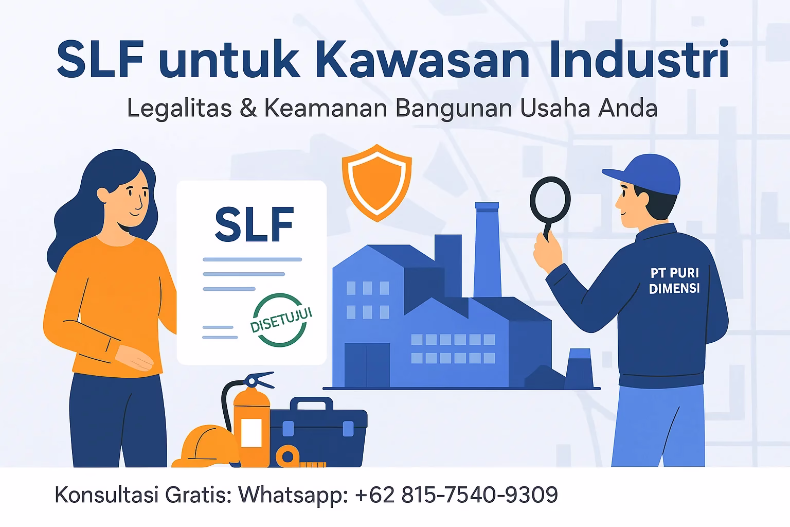 SLF untuk Kawasan Industri Ilustrasi PT Puri Dimensi